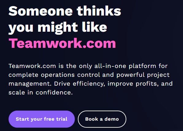 Teamwork Sign Up
